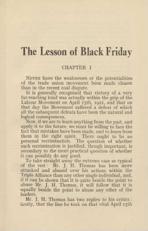 The Lesson of Black Friday