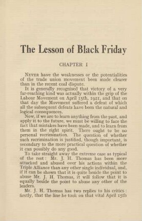 The Lesson of Black Friday