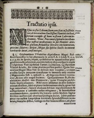 Tractatio ipsa. §. 1. - §. 41.