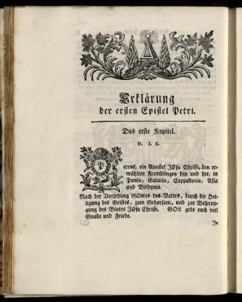 Erklärung der ersten Epistel Petri.