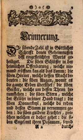 Deß Bettenden Christen Sonntägliche Betrachtungen Uber das Göttliche Leben Jesu Christi und dessen Heiligste Lehr : Nach der Eintheilung Sonntäglicher Evangelien, [2]. Deß Bettenden Christen Fortgesetzte Betrachtungen Uber das geheime Leben Jesu Christi im allerheiligsten Sacrament deß Altars : Auf alle Donnerstäg deß gantzen Jahrs