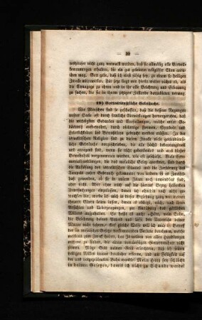 19) Gottesdienstliche Gebrauche.