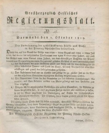 1.-27. Oktober 1919=Nr. 15-20
