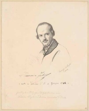 Bildnis Fabris, Domenico (1812-1893), Zeichner, Graphiker