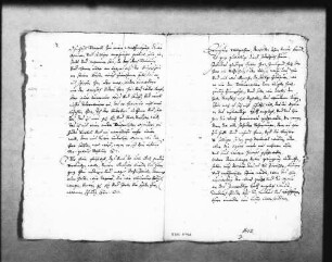 Schreiben des Werkmeisters an Schickhardt über Einzelheiten der Mauer und der Tortürme, ohne Unterschrift (Folio Doppelblatt)
