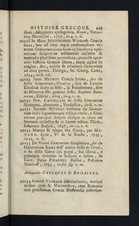 445-448, Antiquités Grecques & Romaines