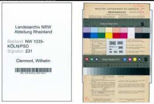 Entnazifizierung Wilhelm Clermont , geb. 27.06.1906 (Schlosser)