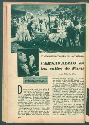 Carnavalito en las calles de París