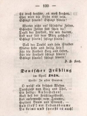 Deutscher Frühling im April 1848