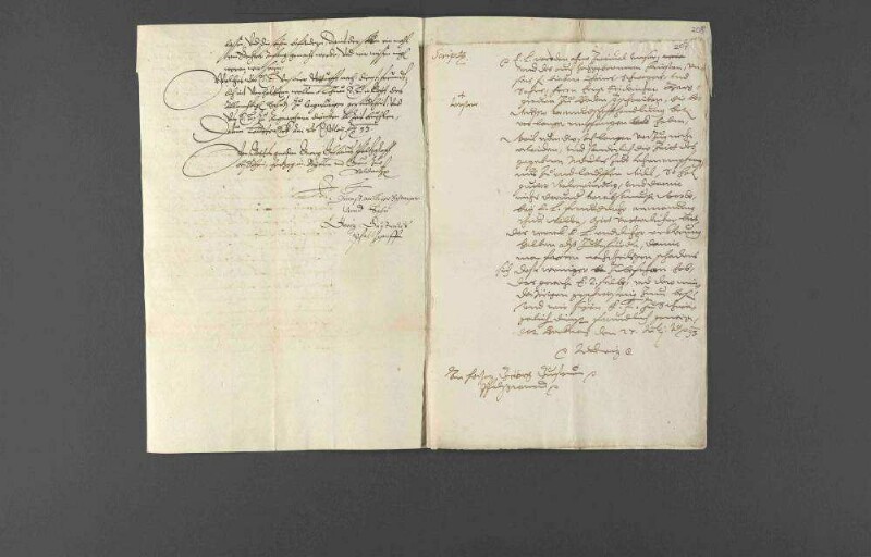 Anfrage des Pfalzgrafen Georg Gustav bezüglich des noch unberichtigten Schuldenwesens mit Antwortschreiben des Vormünders Herzog Ludwig von Württemberg.