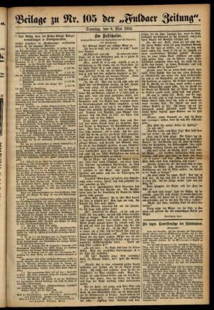 Zweite Ausgabe vom Sonntag, den 08. Mai 1892.