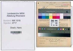 Entnazifizierung Hans Drach , geb. 30.06.1906 (Werksleiter)