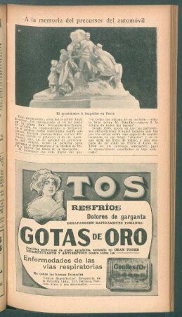 A la memoria del precursor del automóvil