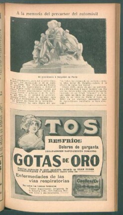 A la memoria del precursor del automóvil