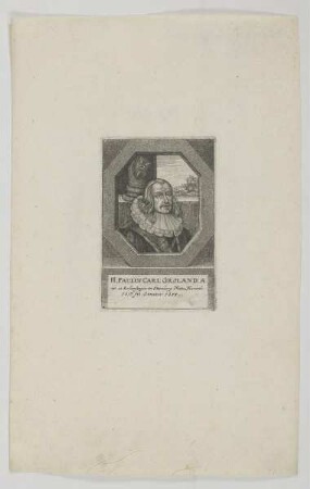 Bildnis des Paulus Carl Groland