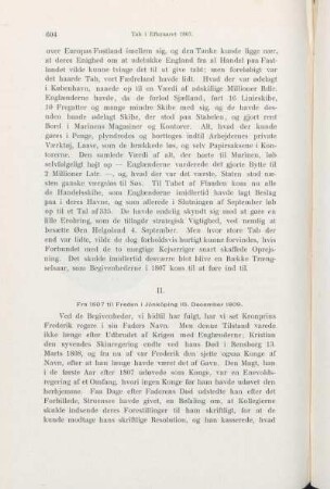 II. Fra 1807 til Freden i Jönköping 10. December 1809.