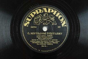Ó nevýslovné štěstí lásky : duet z opery "Dalibor" / Hudba Bedřich Smetana. Slova Josef Wenzig