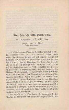 725-747 Über Heinrichs VIII. Ehescheidung : aus Bugenhagens Handschriften