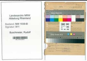 Entnazifizierung Rudolf Buschmeier , geb. 16.09.1908 (Werkfuehrer)