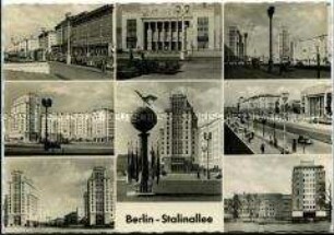 Ansichten der Stalinallee in Berlin