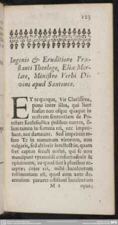 [Epist. 6. ad Eliam Merlatum]