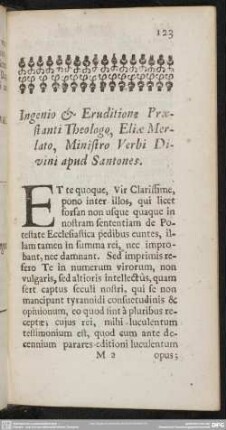 [Epist. 6. ad Eliam Merlatum]