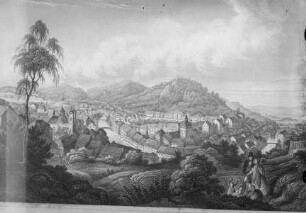 Ansicht von Karlsbad von Nordwesten