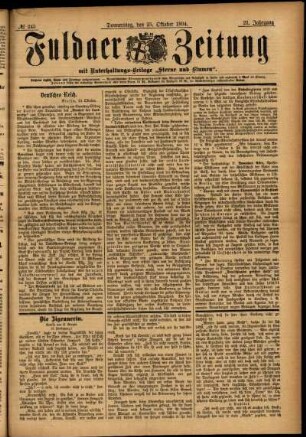 Ausgabe vom Donnerstag, den 25. Oktober 1894.