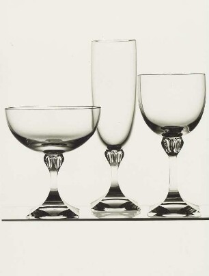 Kelchglasgarnitur "Domino Nr. 76" des Ateliers Peill & Putzler