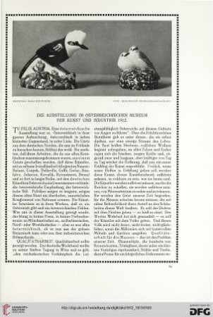 Die Austellung im österreichischen Museum für Kunst und Industrie 1912