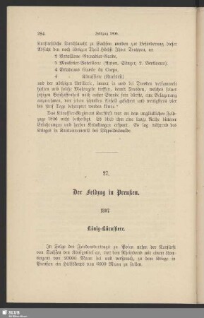 27. Der Feldzug in Preußen