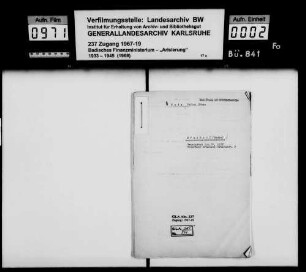 Katz, Nathan Erben in Bruchsal Käufer: Wilhelm Hetzel, Mechanikermeister und dessen Ehefrau Margarete geb. Kurzenhäuder in Bruchsal Lagerbuch-Nr. 1127 Bruchsal