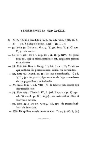 Verbesserungen und Zusätze