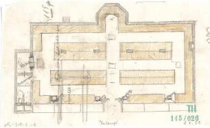 Fischer, Theodor; Bad Tölz (Bayern); Gewerbehalle - Grundriss