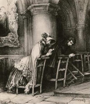 Gavarni, Paul: L'Artiste. Lithografie; 16 x 13,3 cm. 1839