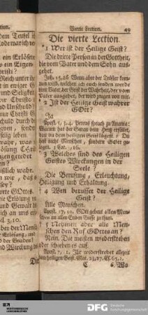 Die vierte Lection.