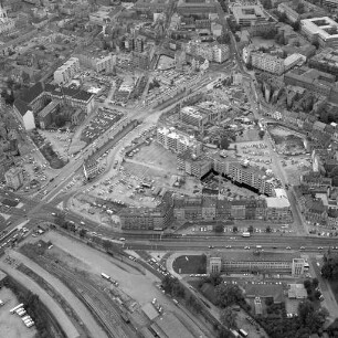 Bau von 128 Sozialwohnungen an der Markgrafenstraße, Waldhornstraße und Kapellenstraße durch die Volkswohnung GmbH