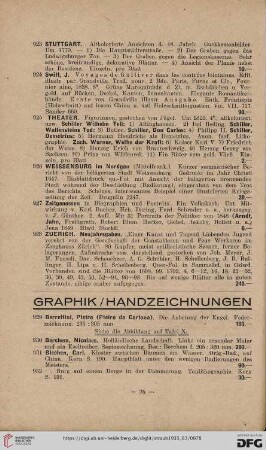 Graphik/Handzeichnungen (Nr. 929-1000)