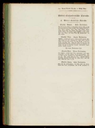 Mittel-Niederdeutsche Sprache