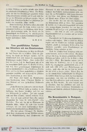 1: Vom geschäftlichen Verkehr des Künstlers mit den Kunstvereinen