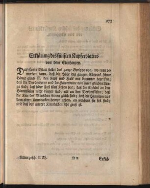 Erklärung des fünften Kupferblattes von dem Elephanten
