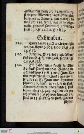 Schwaben (Nr. 124-126)