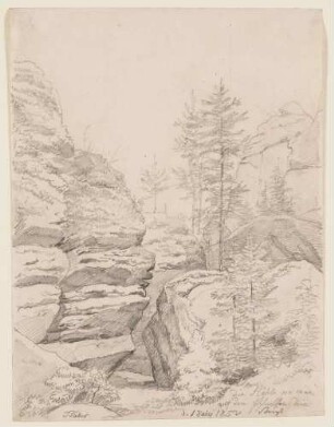 Die Höhle am Aufstieg zum Pfaffenstein