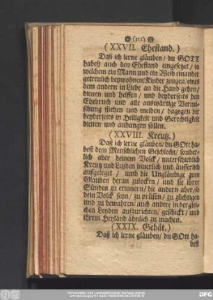 (XXVII. Ehestand.)
