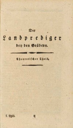 Titelseite Theoretischer Theil
