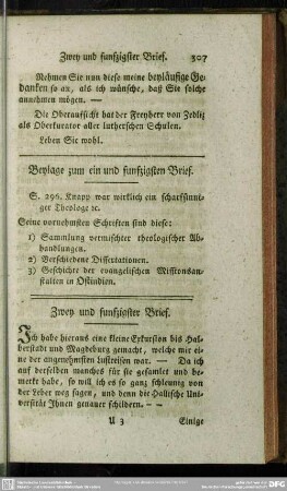 Zwey und funfzigster Brief