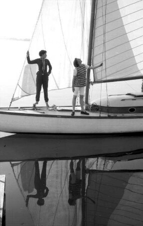 Mettnau: M. und Frau Born auf Segelyacht