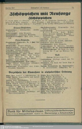 Zschöppichen mit Neusorge