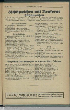 Zschöppichen mit Neusorge