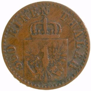 Münze, Pfennig, 1858